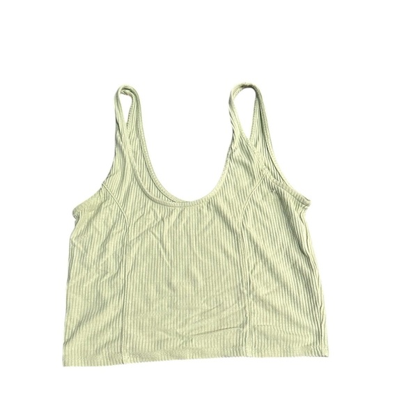 Pacsun Basics Corset Design Crop Tank Top Light Sunshine Yellow Size Small - Picture 1 of 7